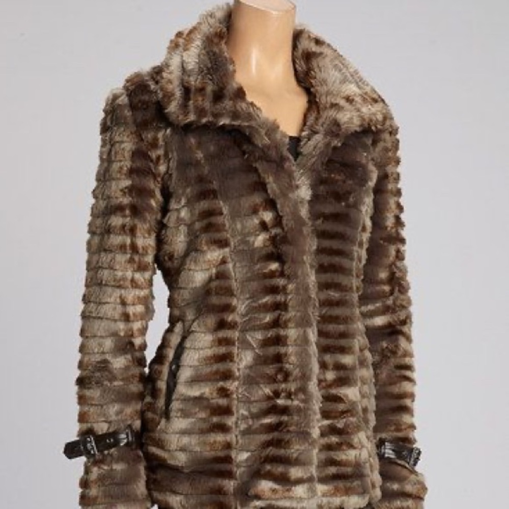 Faux Fur Mob Wife Coat
